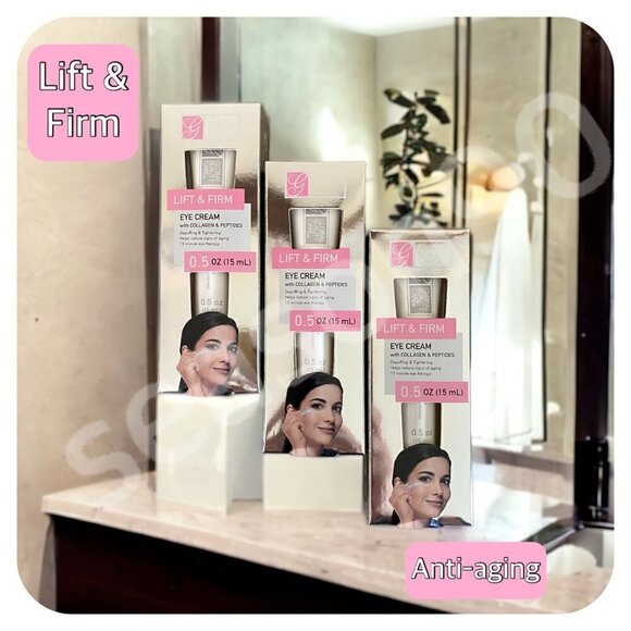 SET of (3) Global Beauty Care Lift & Firm Eye Cream with Collagen & Peptides NIB - Picture 7 of 9